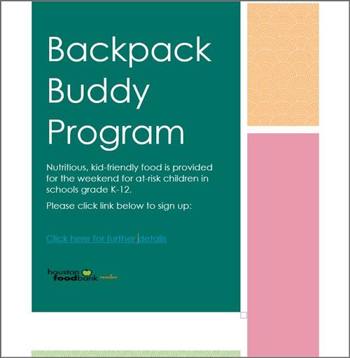 Backpack buddy